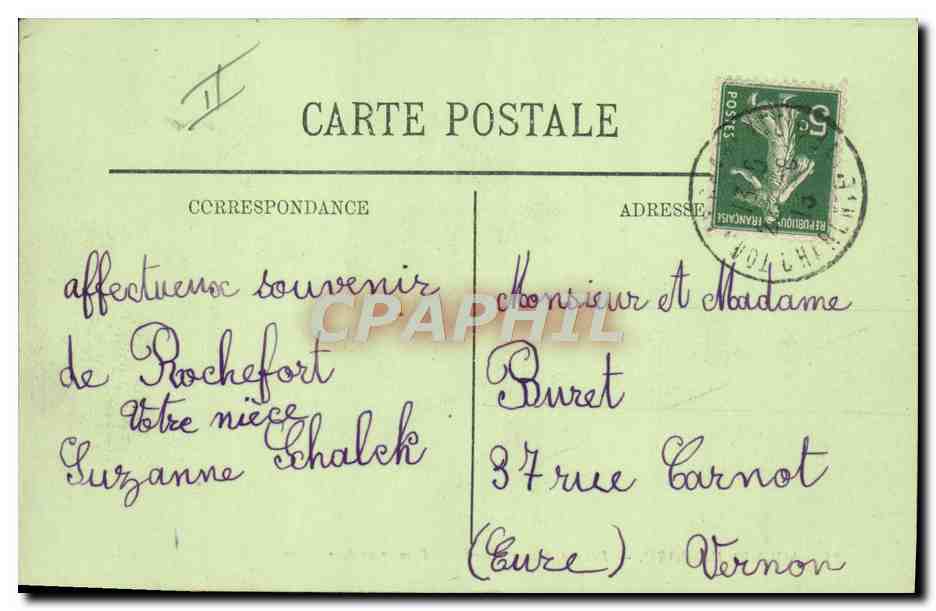 CPA Bateau de guerre Prise d'armes a bord Remise de decorations — Verso
