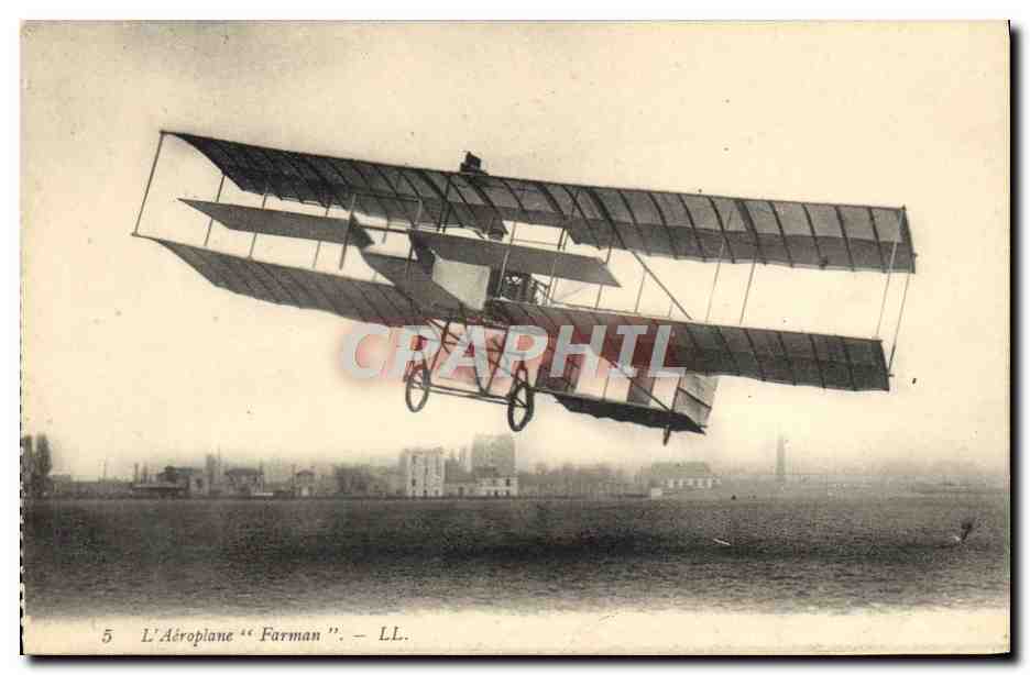 CPA Avion Aviation L'aeroplane Farman 
