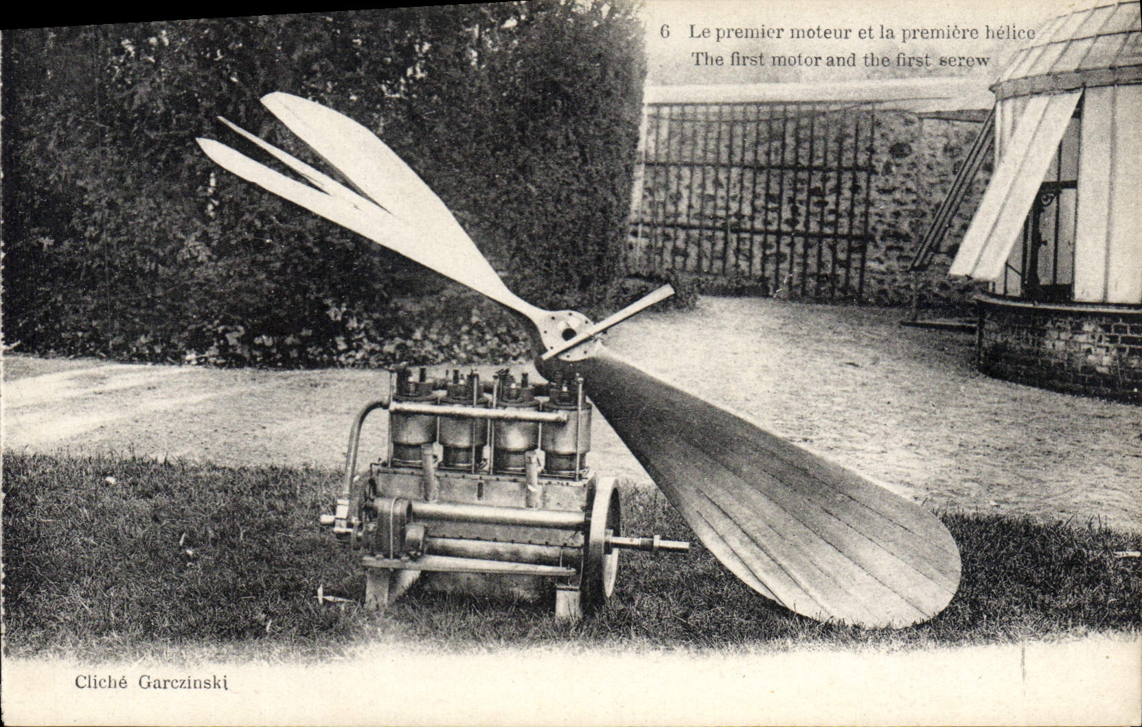 Premier moteur et première hélice — Cliché Garczinski — n°6