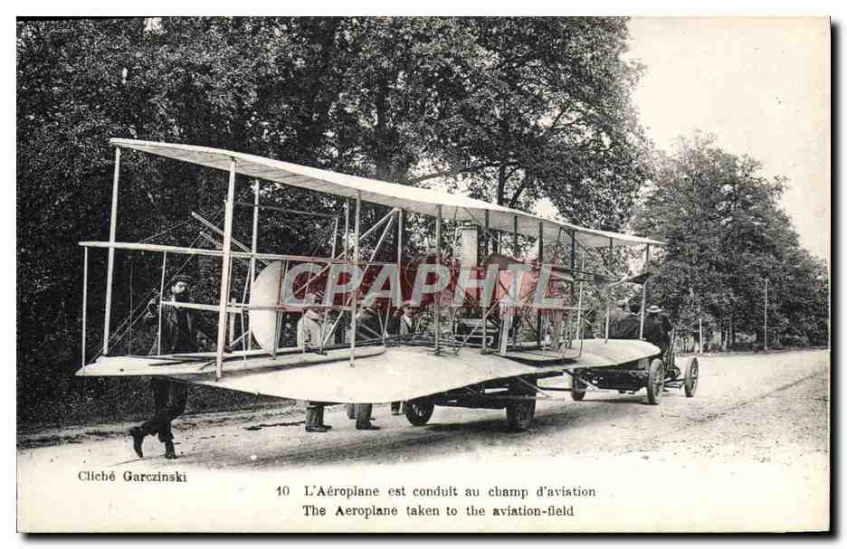 CPA Avion Aviation Aeroplane est conduit au champ d'aviation Wilbur Wright 