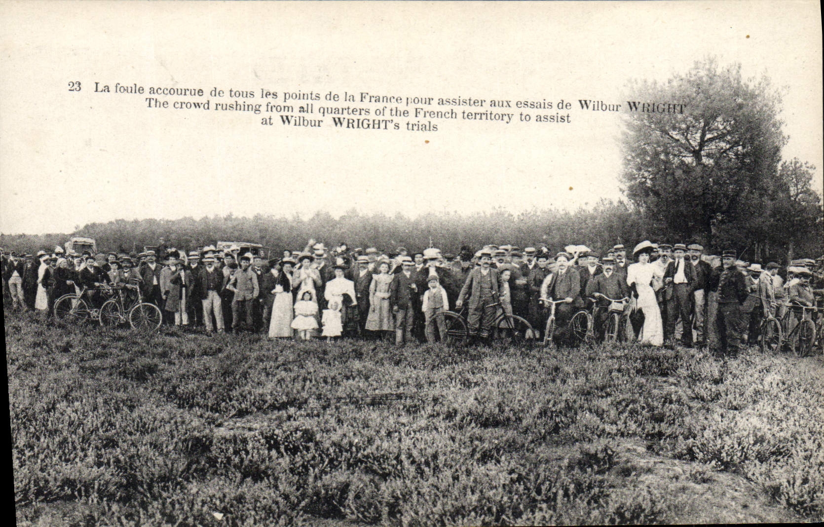 CPA Avion Aviation La foule Wilbur Wright 