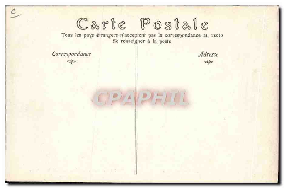 CPA Avion Aviation Toury en Beauce Bleriot sur son monoplan Charrue Cheval  — Rückseite