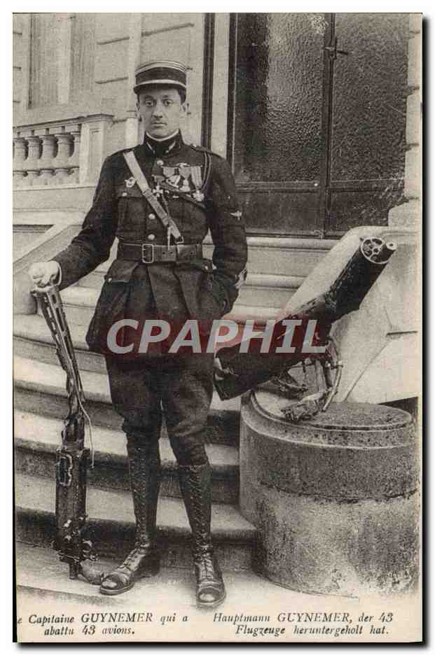 CPA Avion Aviation Capitaine Guynemer qui a abattu 43 avions 
