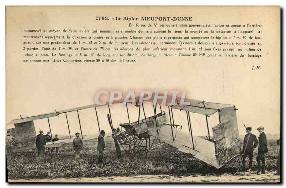 CPA Avion Aviation Biplan Nieuport Dunne 
