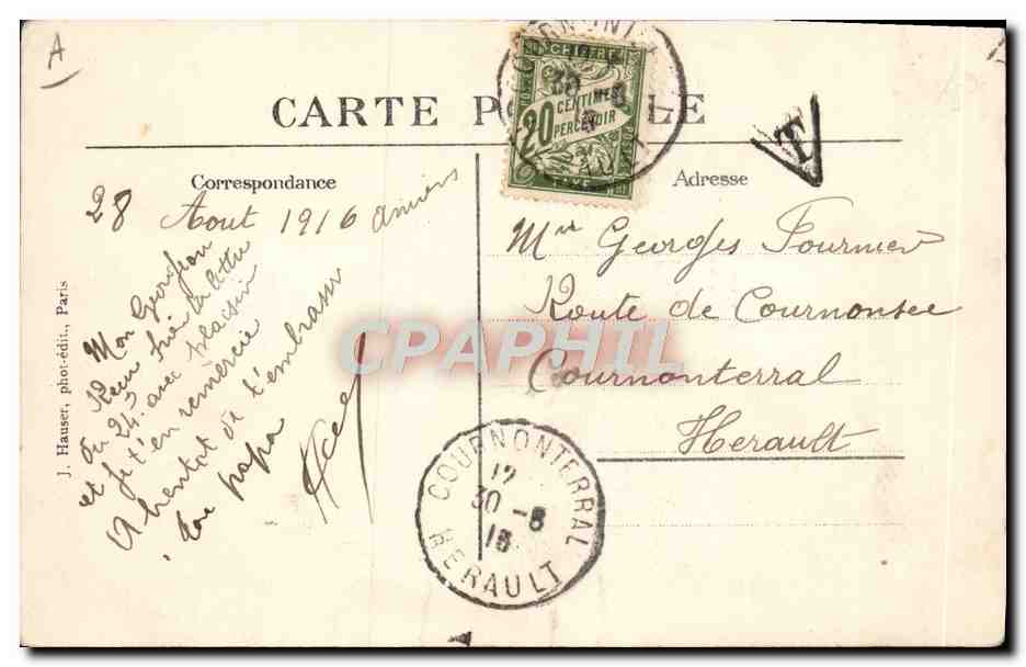 CPA Avion Aviation Monoplan Bleriot pilote par Jane Herveu — Rückseite