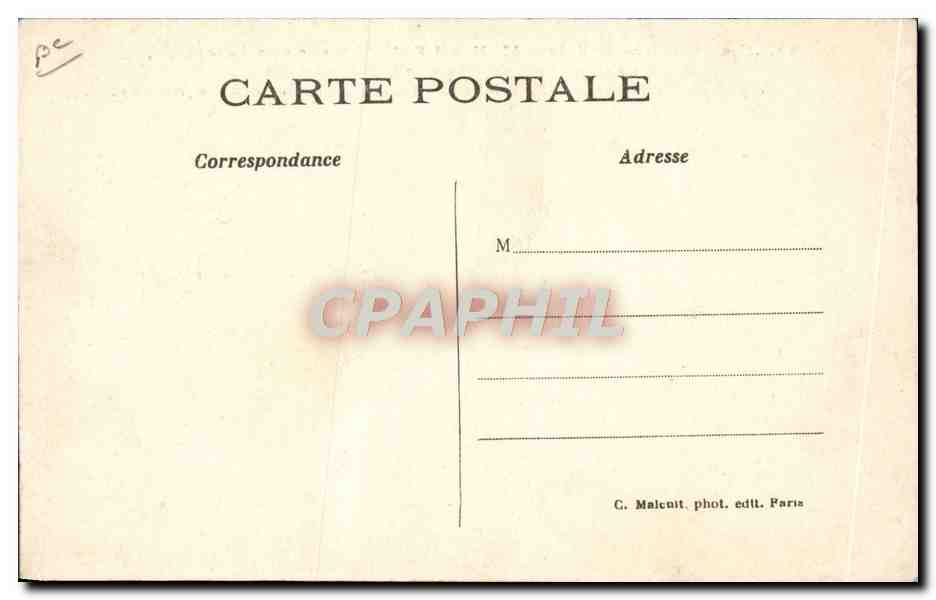 CPA Avion Aviation M Henri Farman sur son aeroplane  — Rückseite