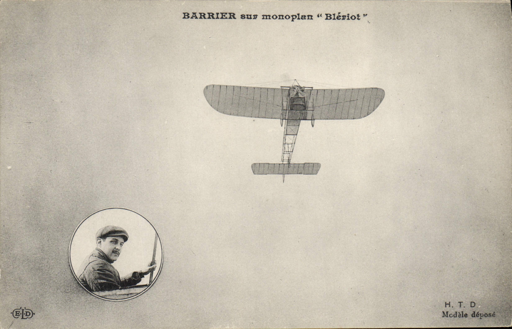 Barrière sur monoplan "Blériot" — H.T.D. Modèle déposé