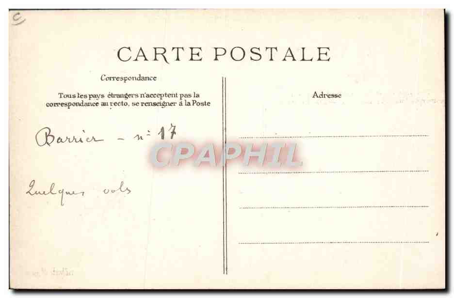 Barrière sur monoplan "Blériot" — H.T.D. Modèle déposé — Rückseite