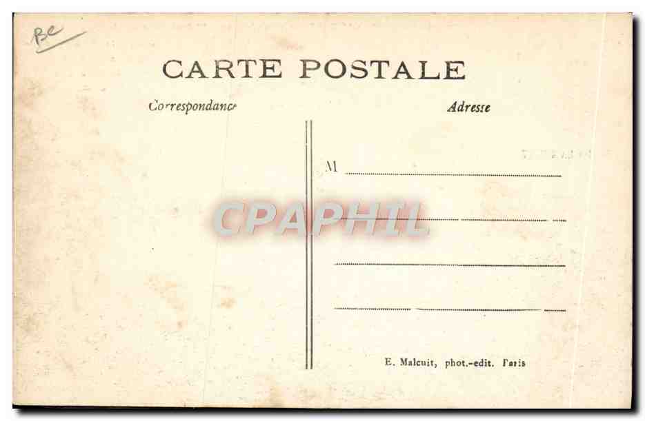 CPA Avion Aviation Depart du comte de Lambert sur son aeroplane Wright Raid Juvisy Tour Eiffel  — Rückseite