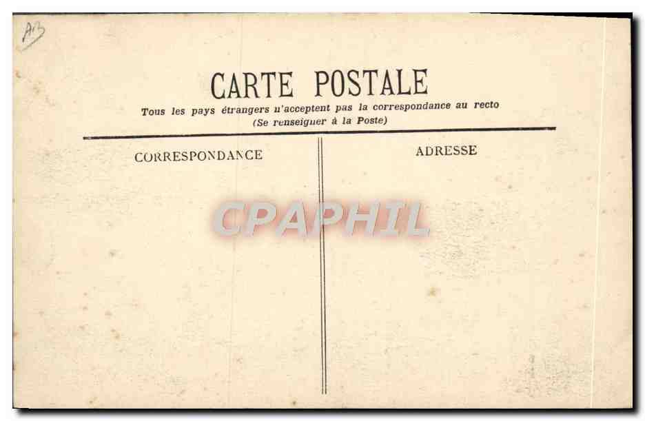 CPA Avion Aviation Chateau sur monoplan Tellier  — Rückseite
