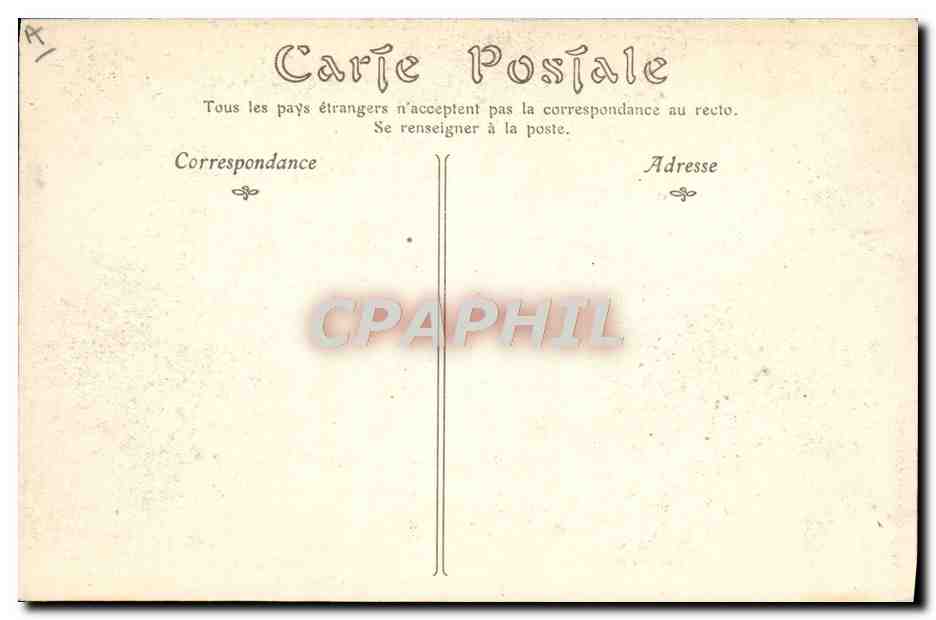 CPA Automobile Exposition decennale de l'automobile Novembre 1907 Illumination de la facade principale du Grand Palais  — Verso