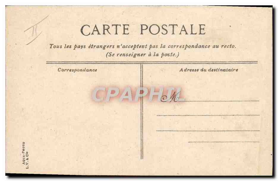 CPA Automobile Circuit de la Sarthe La ligne droite entre Ardenay et Bouloire — Verso