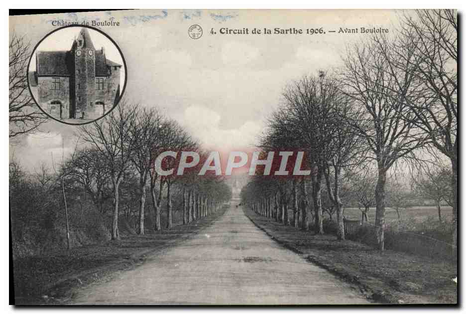 CPA Automobile Circuit de la Sarthe 1906 Avant Bouloire