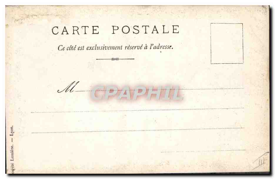 CARTE PHOTO Automobile  — Verso