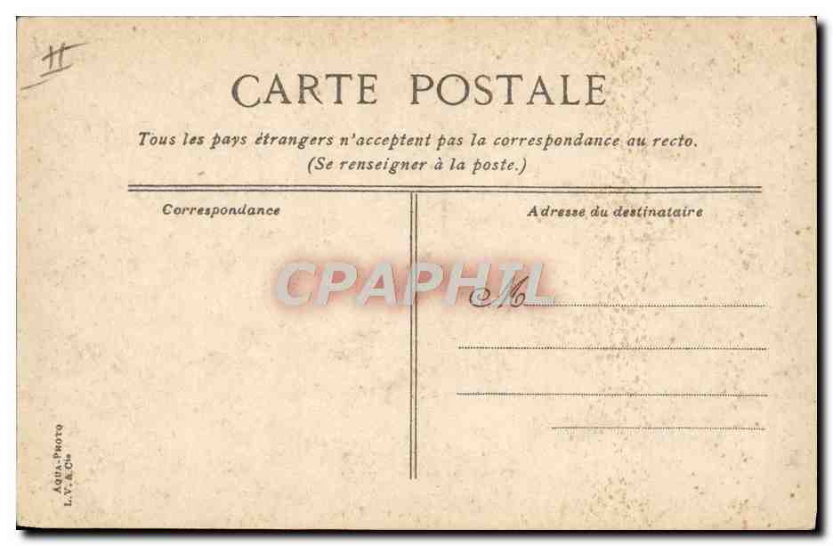 CPA Automobile Circuit de la Sarthe A travers Bouloire — Verso