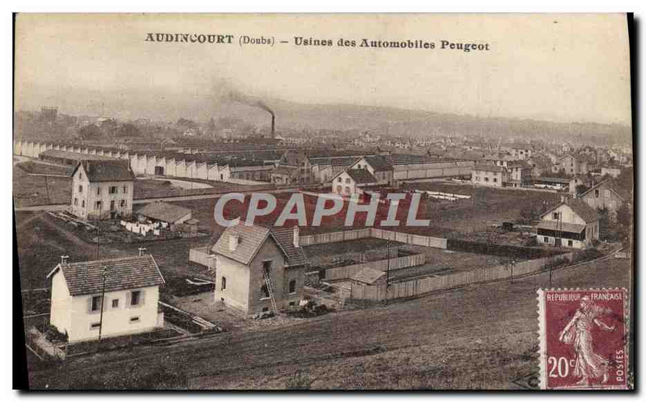 CPA Automobile Audincourt Usines des Automobiles Peugeot 
