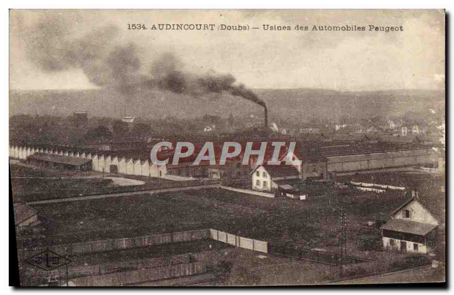 CPA Automobile Audincourt Usines des Automobiles Peugeot 