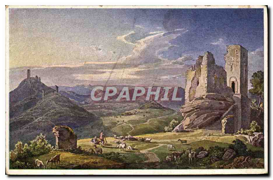 CPA Illustrateur Pfalzer Heimatbilder Trifelslandschaft 