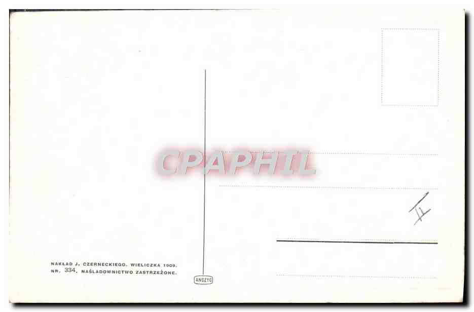 CPA Illustrateur Mikolasch Folklore — Verso