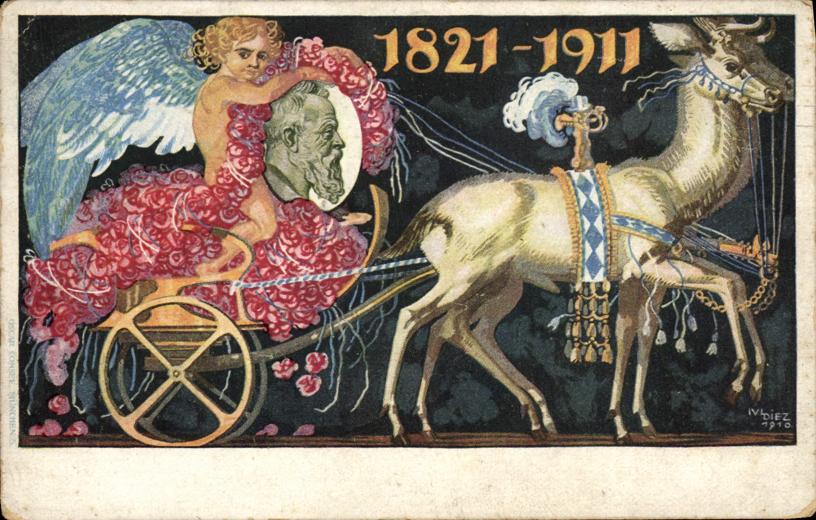 CPA Illustrateur Baviere Bayern 1821 1911
