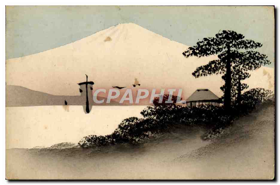 CPA Japon Nippon Volcan - Recto