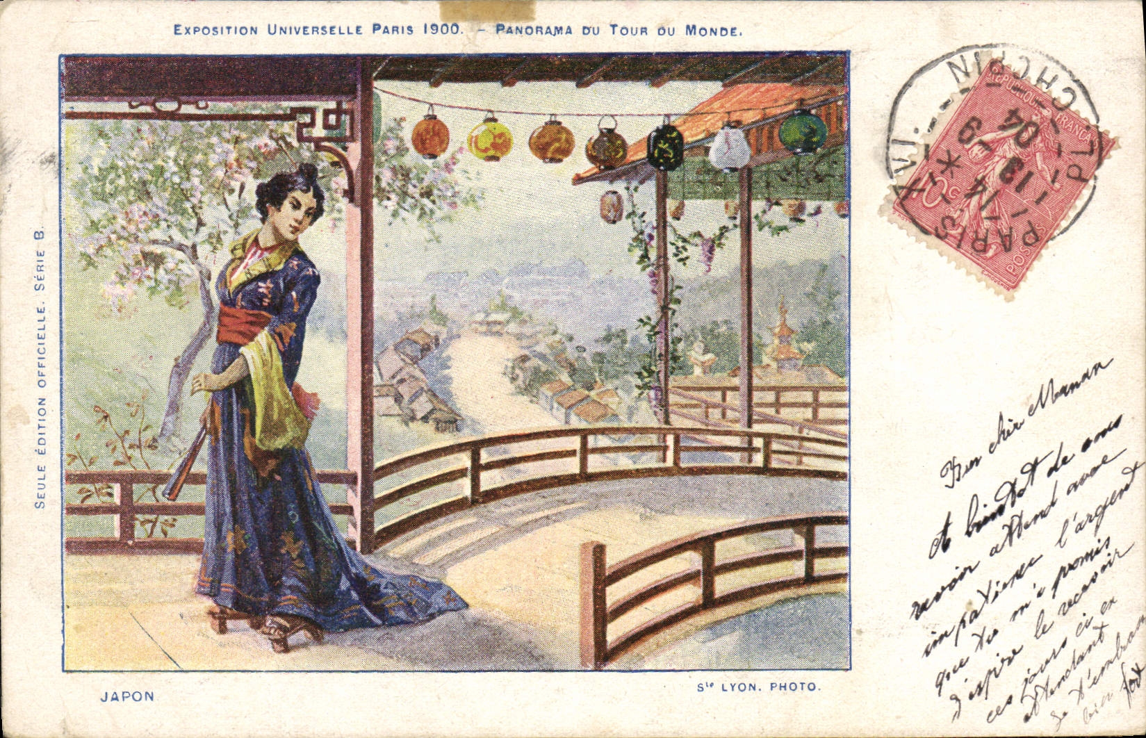 CPA Japon Nippon Exposition universelle Paris 1900 Panorama du tour du monde Folklore