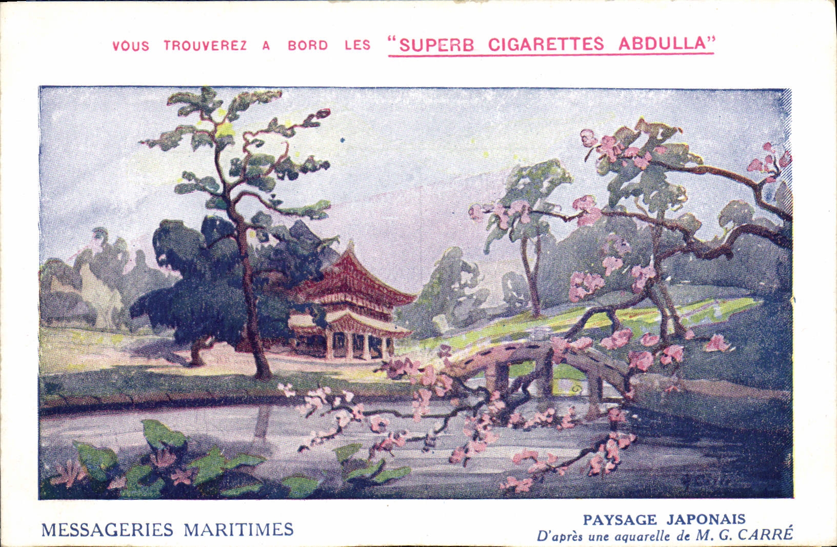 CPA Japon Nippon Messageries Maritimes Paysage japonais 