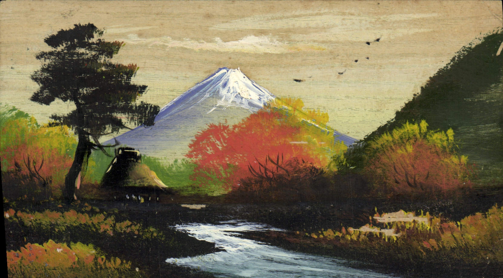 Mont Fuji — automne — éditeur inconnu, n° de série non visible