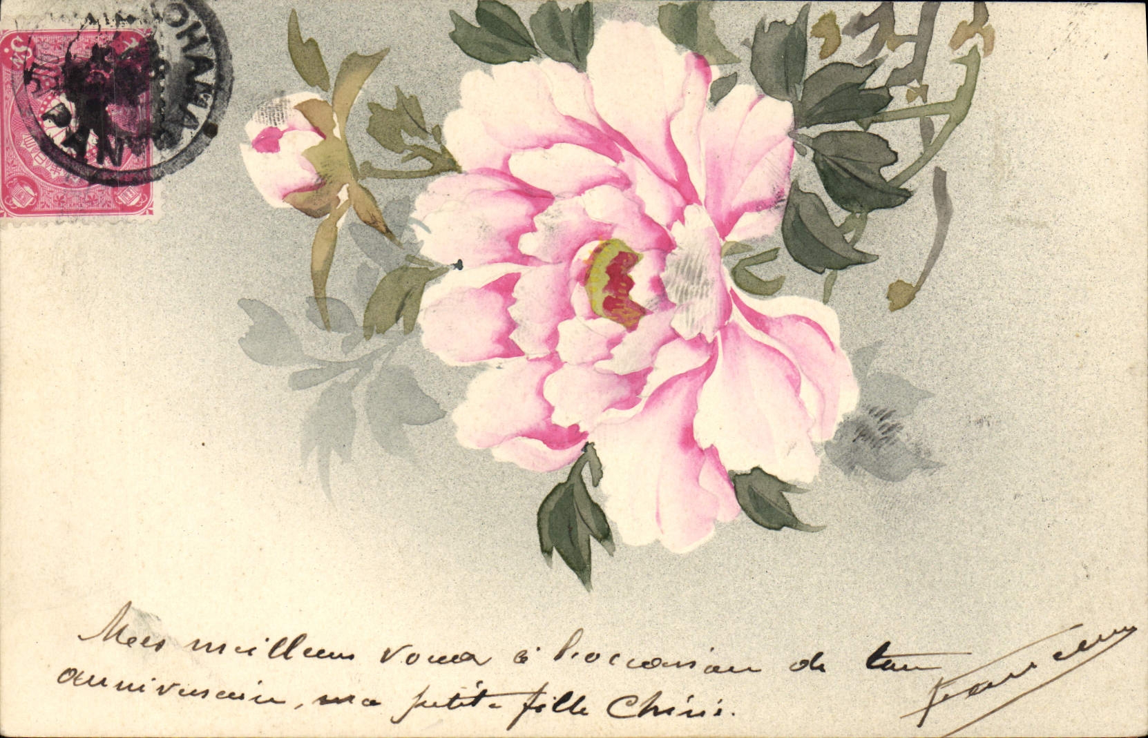 CPA Japon Nippon Fleurs