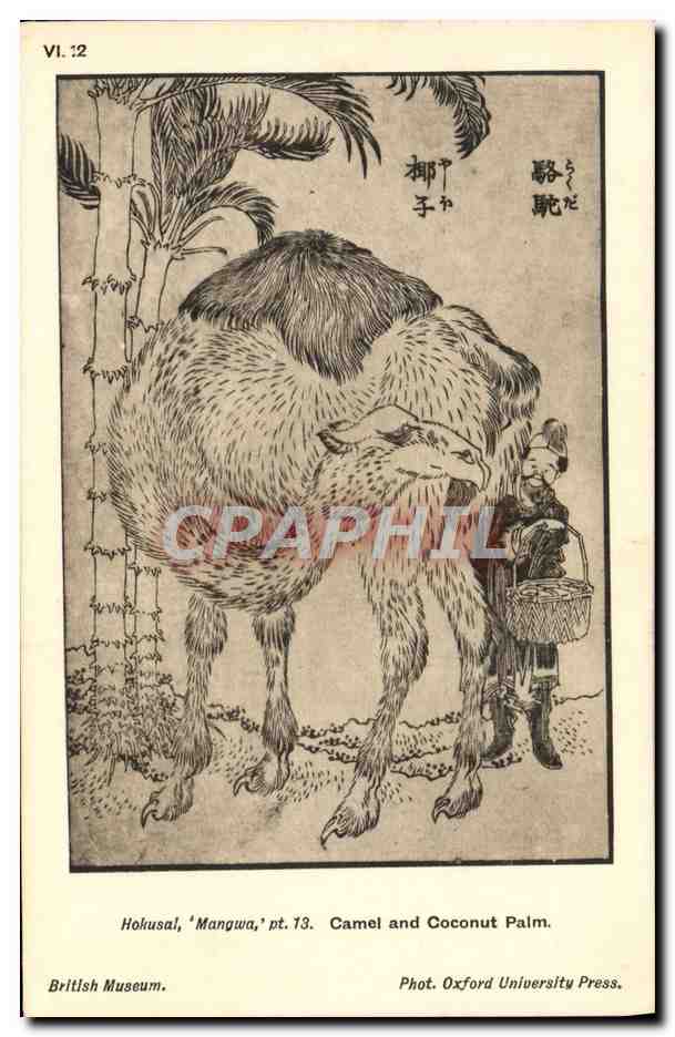 Camel and Coconut Palm — Hokusal, 'Mangwa', pt. 13 — Phot. Oxford University Press