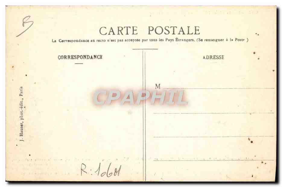CPA Avion Aviation Zeppelin Dirigeable francais de Marcay Baron Edmond de Marcay et ingenieur Kluytmans — Rückseite