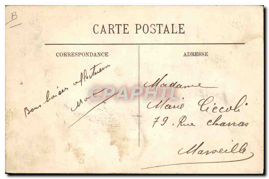 CPA Avion Aviation Zeppelin Dirigeable La Ville de Paris — Rückseite