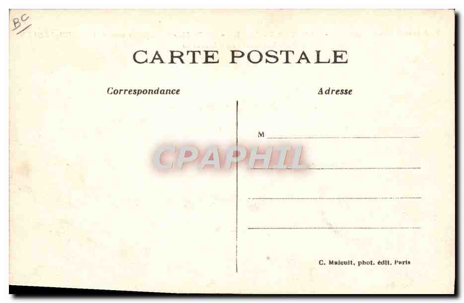 CPA Avion Aviation Zeppelin Dirigeable Patrie part pour son raid Paris Verdun  — Rückseite