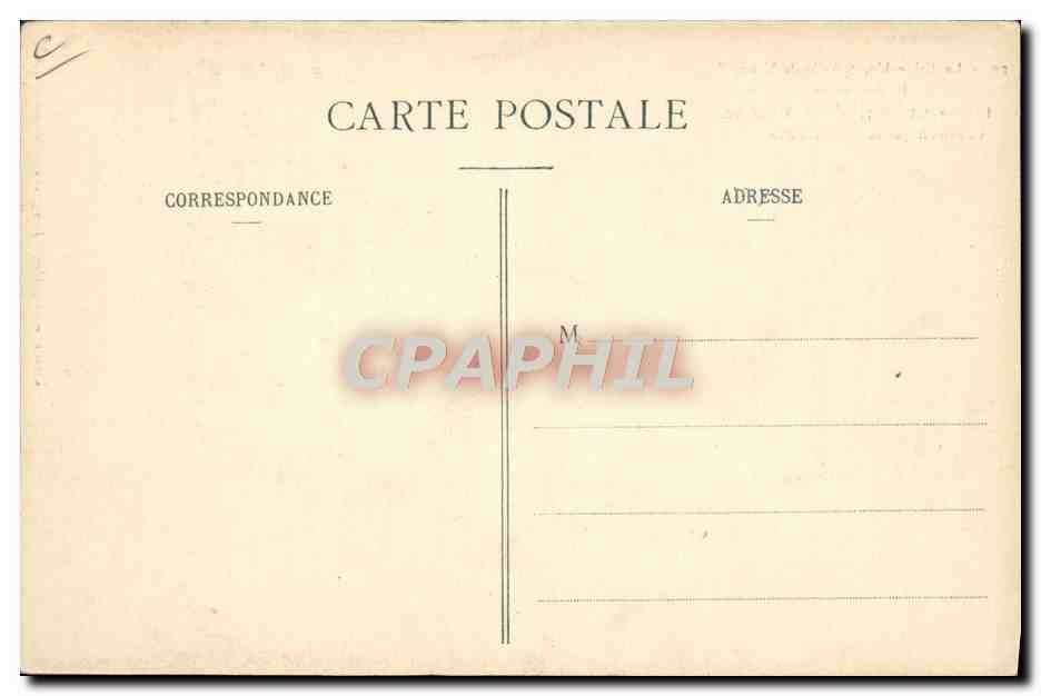 CPA Avion Aviation Zeppelin Dirigeable Ville de Nancy L'atterrissage Societe Astra  — Rückseite