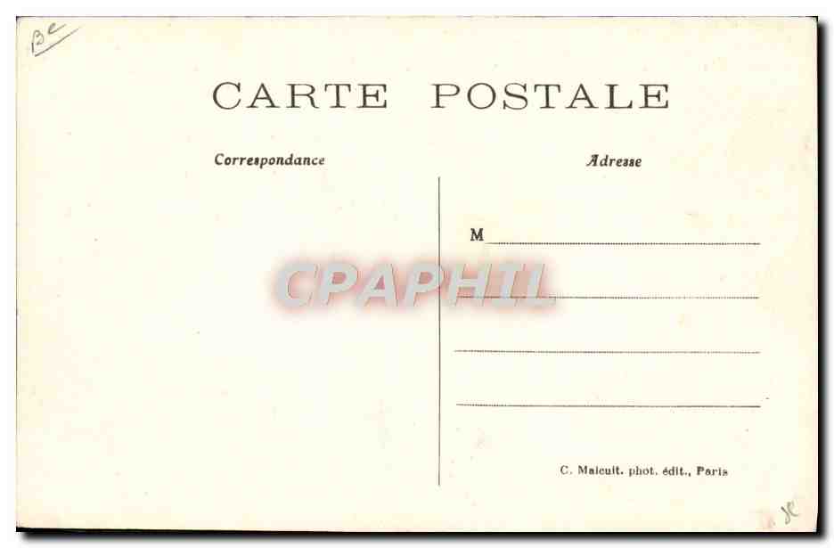 CPA Avion Aviation Zeppelin Dirigeable Patrie part pour son raid Paris Verdun  — Rückseite