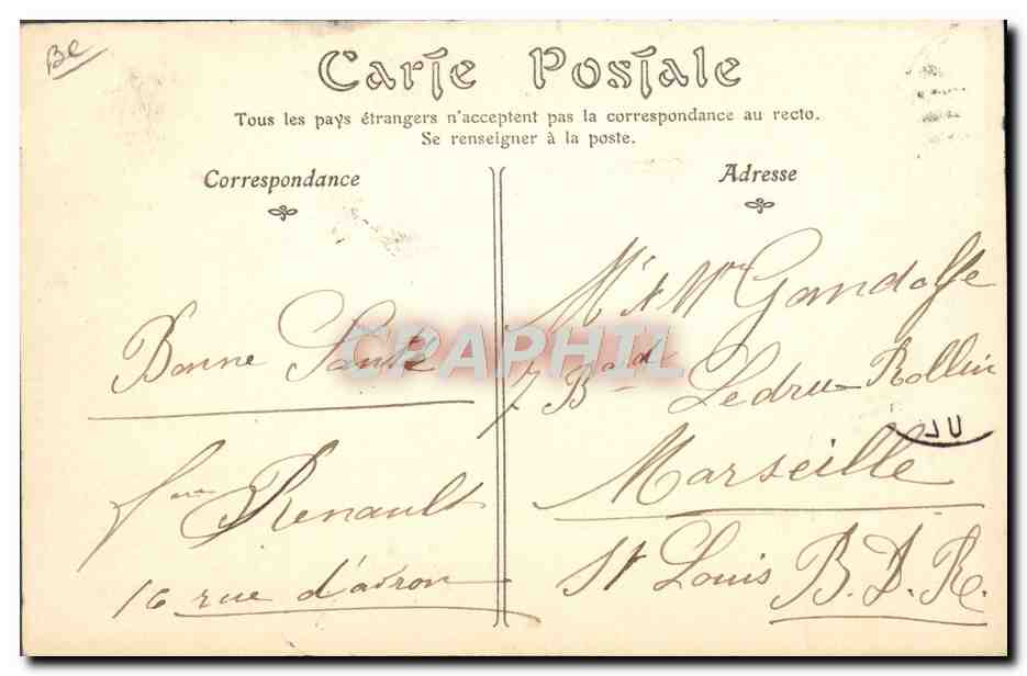 CPA Avion Aviation Zeppelin Dirigeable Ville de Paris Henry Deutsch Surcouf Essais de manoeuvres d'appareillage  — Rückseite