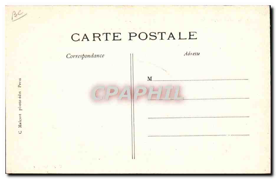 CPA Avion Aviation Zeppelin Dirigeable Ville de Paris Henri Deutsch Surcouf Kapferer — Rückseite