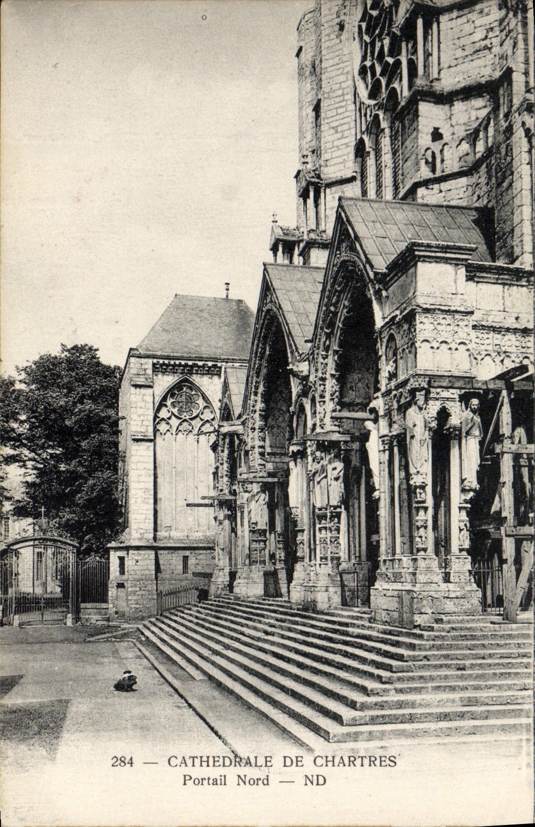 Cathédrale de Chartres — Portail Nord — éditeur Levý et Réli-Den Réunis, n° 284