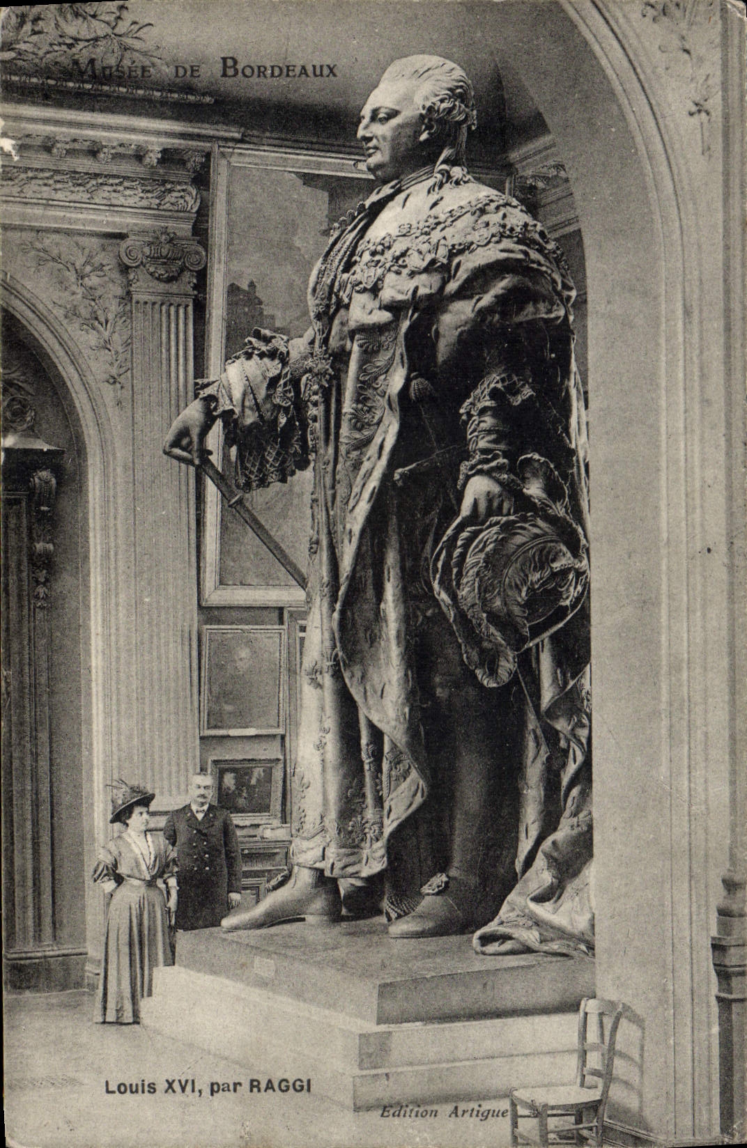 Statue de Louis XVI au Musée de Bordeaux — par RAGGI — Édition Artigue