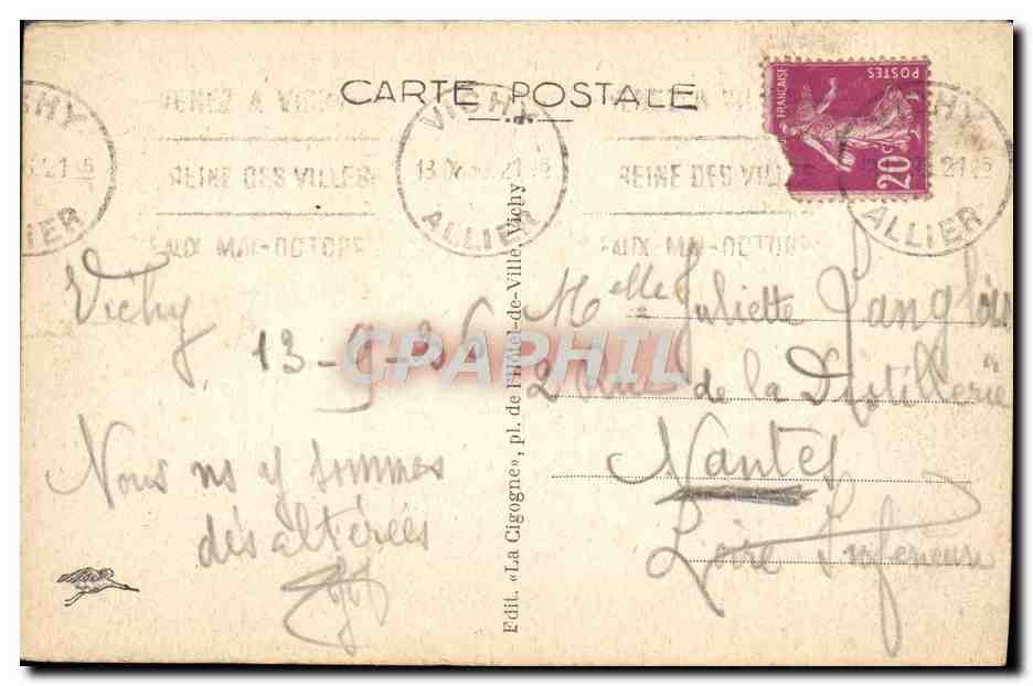 CPA Vichy Source Mesdames — Rückseite