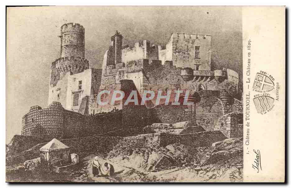 CPA Chateau De Tournoel Le Chateau En 1829
