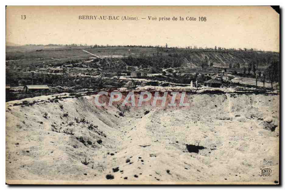 Berry-au-Bac (Aisne) — Vue prise de la Côte 108 — JND Phot.