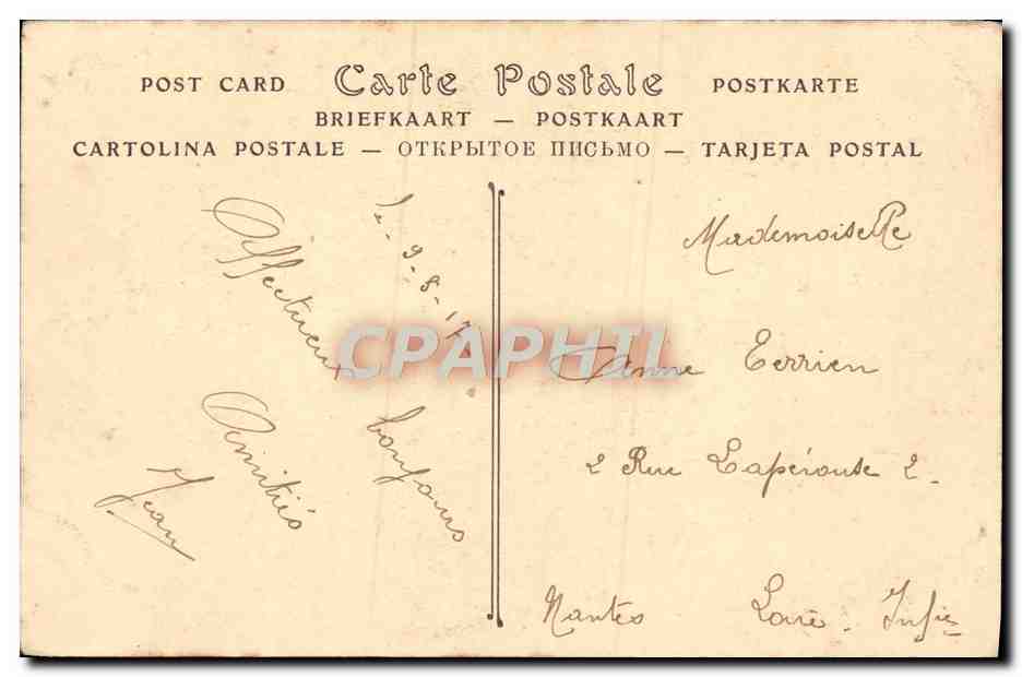 CPA Les halles d'Ypres Beffroi apres le bombardement Militaria — Rückseite