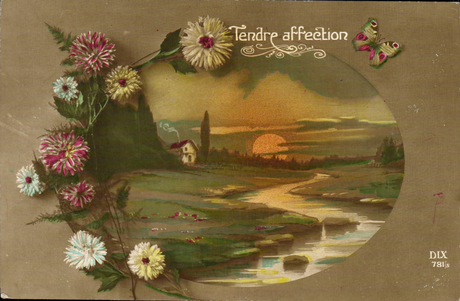CPA Fantaisie Fleurs 
