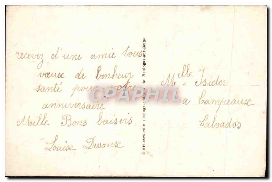 CPA Fantaisie Fleurs  — Verso