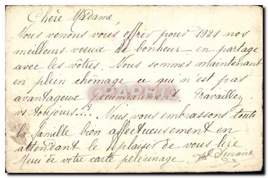 CPA Fantaisie Fleurs  — Verso