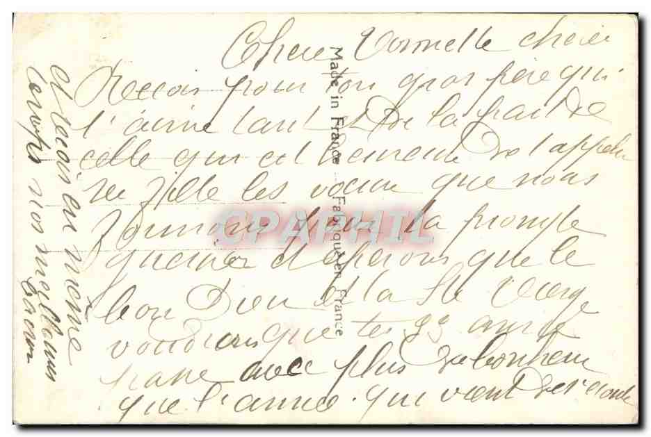 CPA Fantaisie Fleurs  — Verso