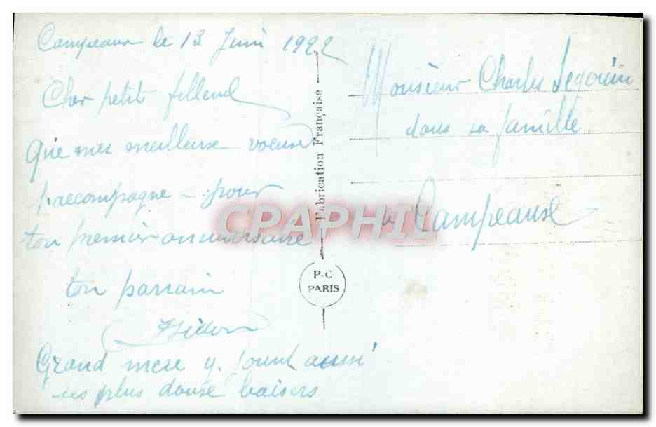 CPA Fantaisie Fleurs  — Verso