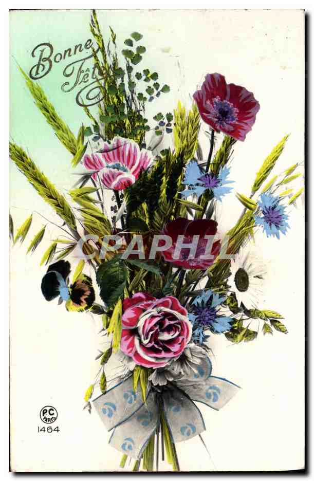 CPA Fantaisie Fleurs 