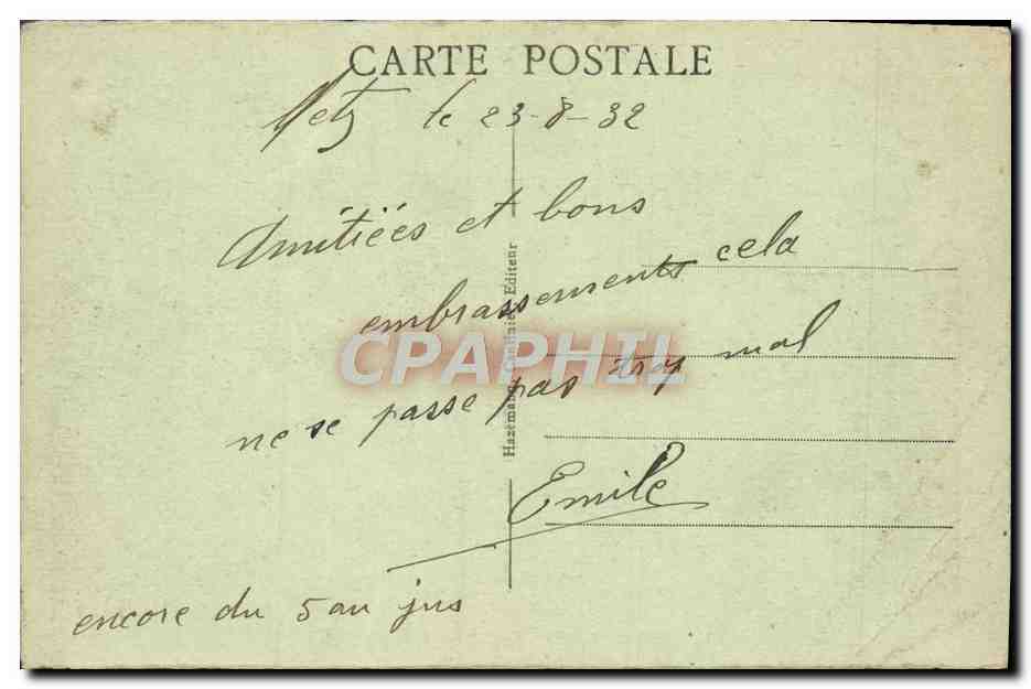 CPA Metz Porte des Allemands et la Seille — Rückseite